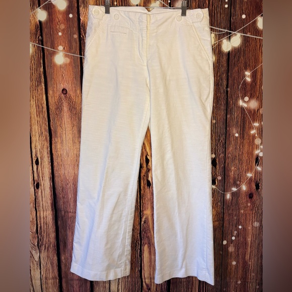 ALFRED SUNG White Textured Pants - Picture 2 of 8